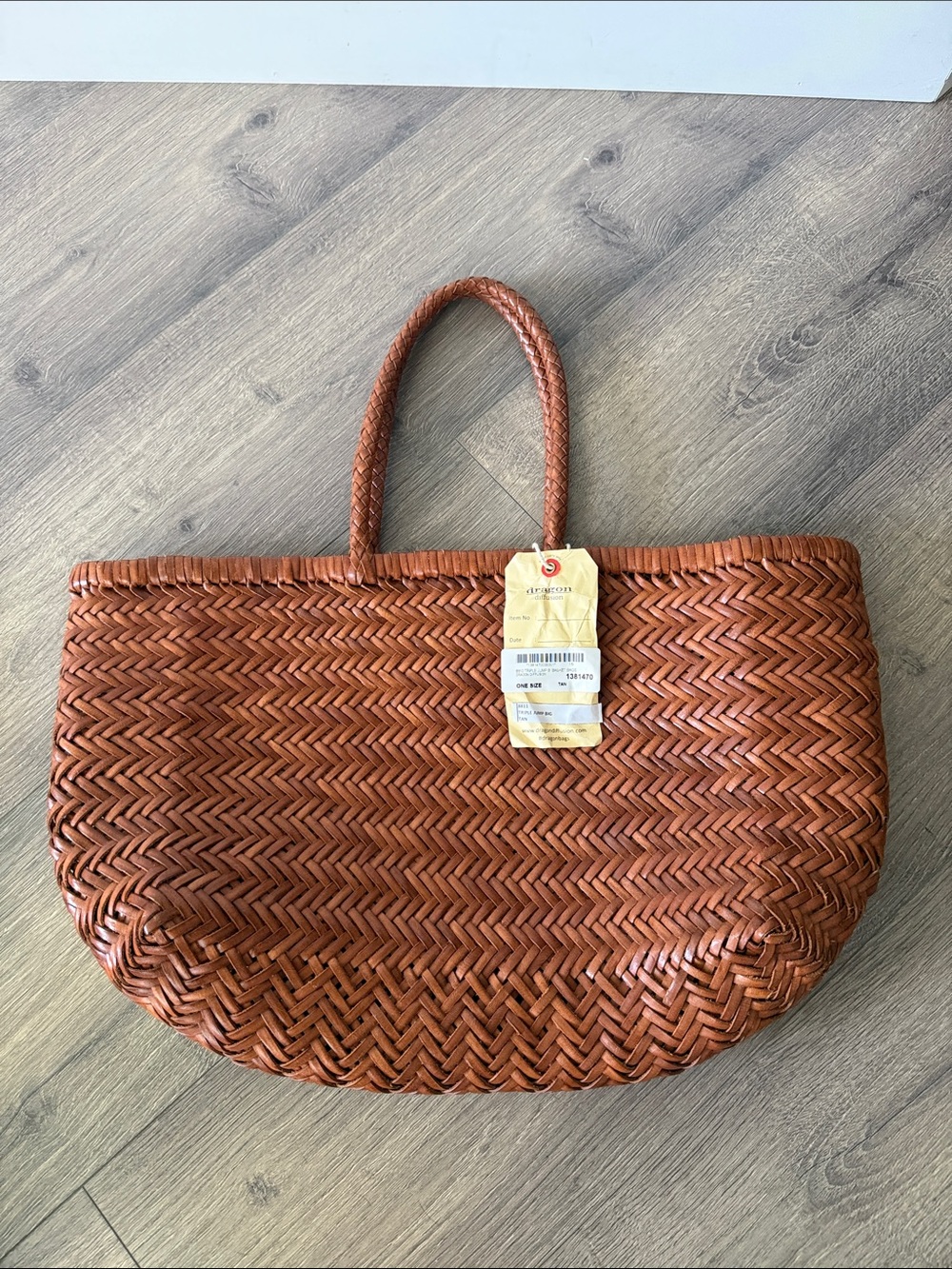 Dragon diffusion triple jump basket bags large Tan